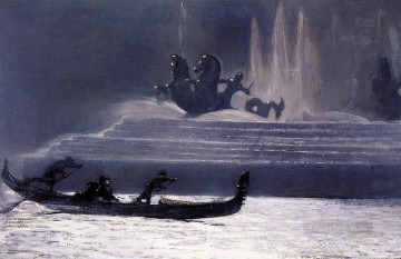 mundo Pintura - Las fuentes de la noche Mundos Exposición colombina Realismo pintor marino Winslow Homer